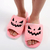 chinelos de abóbora de halloween macio de pelúcia flip flop - comprar online