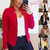 Blazers brancos finos para mulheres, blazer feminino, manga comprida - comprar online