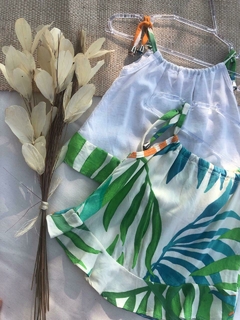 Blusa Flora Linho + Folhas - loja online