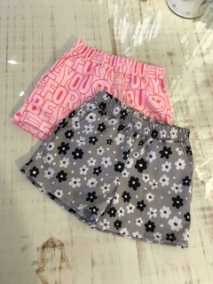 Short Tactel Menina Cinza - loja online
