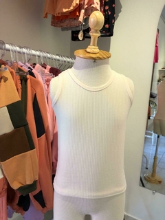 Regata Canelada Off White - comprar online