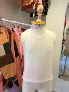 Regata Canelada Off White - comprar online