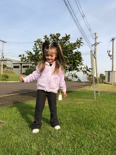 Casaco Aconchego Lilás - Bella Bordô Kids