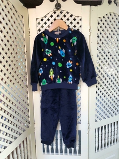 Conjunto Fleece - Foguete Azul marinho - comprar online