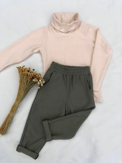 Blusa Básica de lã unissex - bege - comprar online