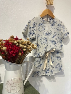 Conjunto Stitch Menina - Bella Bordô Kids
