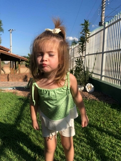 Blusa Flora Poá - Bella Bordô Kids