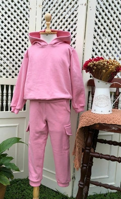 Conjunto Moletom Rosa na internet