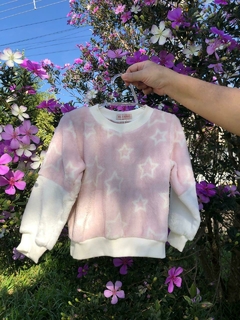 Blusão Fleece Rosa Estrela