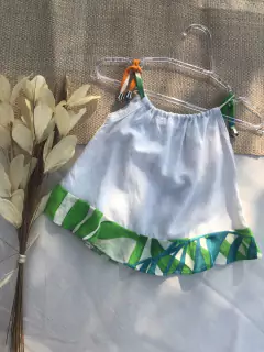 Blusa Flora Linho + Folhas