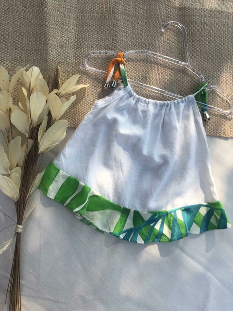 Blusa Flora Linho + Folhas