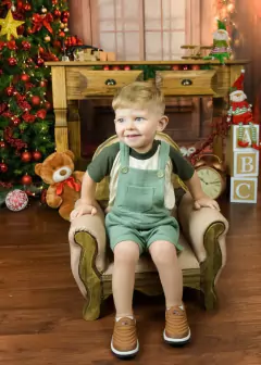 Jardineira Menino Verde Militar - comprar online