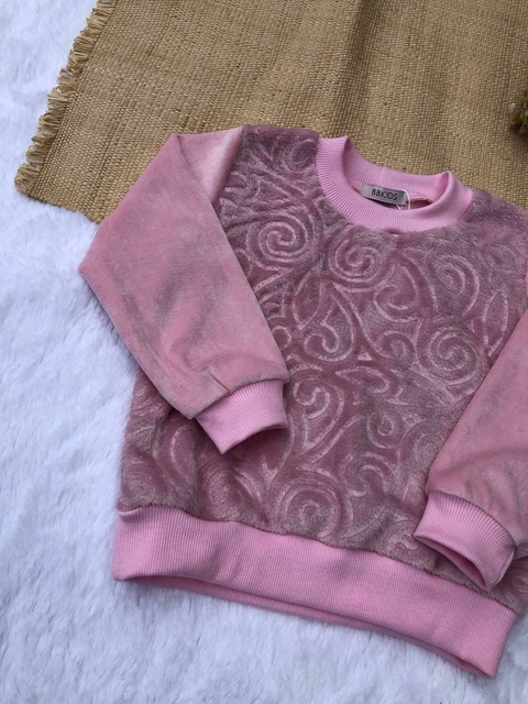 Blusão Fleece Salamê rosa
