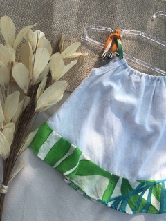 Blusa Flora Linho + Folhas - comprar online