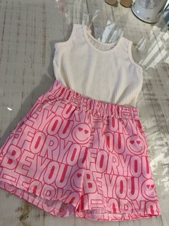 Short Tactel Menina Rosa - comprar online