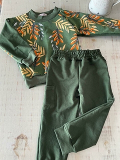 Conjunto Moletinho Verde + Folhas na internet