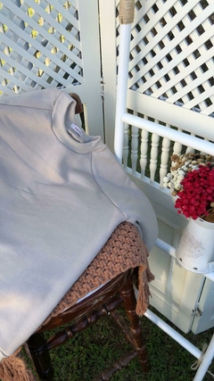 Blusa Moletom Oversized - Gelo - comprar online
