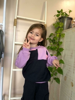 Blusa Moletom Oversized Zero Waste - Lilás na internet