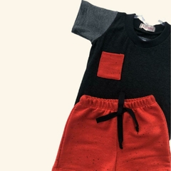 Conjunto Preto e Vermelho - comprar online