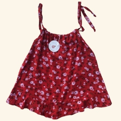 Blusa Flora Vermelha