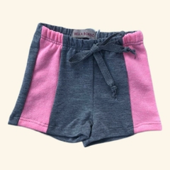 Short Cinza/Rosa Neon
