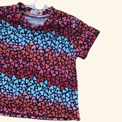 Blusa Laís Corações Coloridos - comprar online