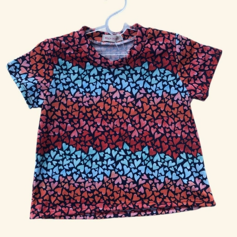 Blusa Laís Corações Coloridos