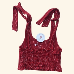 Blusa Laura Vermelho Poá - comprar online
