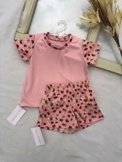 Pijama Salmão Frutinhas - comprar online