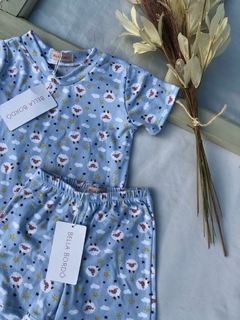 Pijama Azul Ovelhinha - comprar online