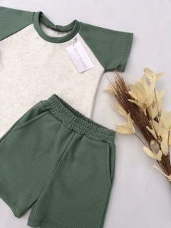 Conjunto Moletinho Favo + Linho