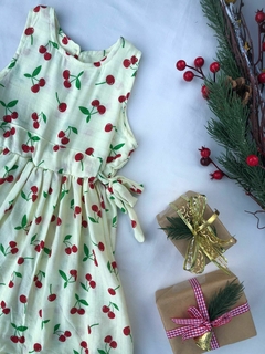 Vestido Sol Cereja - Bella Bordô Kids