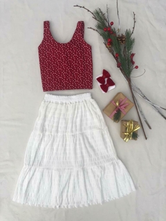Blusa Laura - Bella Bordô Kids