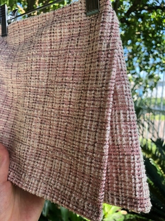 Short-saia Tweed - Rosa Antigo - Bella Bordô Kids