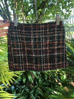 Short-saia Tweed - Preto - comprar online