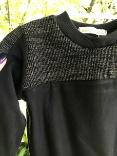 Blusa de Moletinho Salamê - Preto - Bella Bordô Kids
