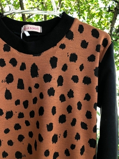 Blusa de Moletinho Salamê - Animal Print na internet