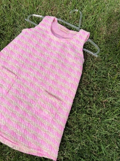 Vestido Joana - Tweed Rosa - comprar online