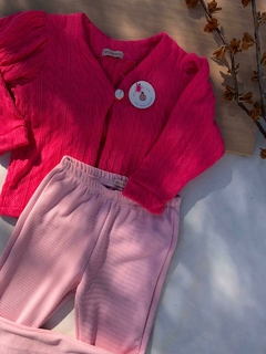 Cardigan Cecília - Rosa - Bella Bordô Kids