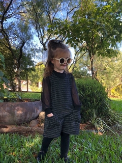 Vestido Joana - Tweed Preto