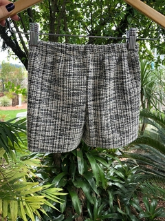 Short-saia Tweed - Branco na internet