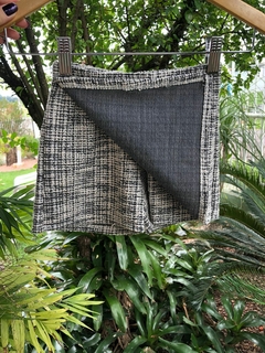Short-saia Tweed - Branco - comprar online