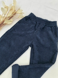 Calça Veludo Azul Marinho - comprar online