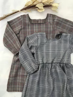 Vestido Melina - Xadrez Cinza na internet
