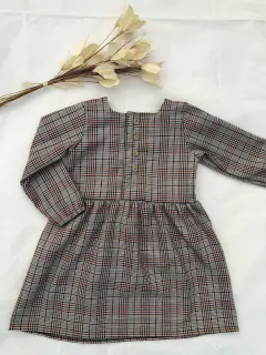 Vestido Melina - Xadrez Marrom - comprar online