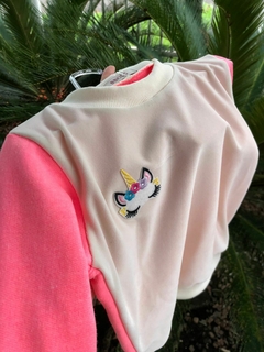 Blusa de Moletinho Salamê - Unicórnio Off White - comprar online