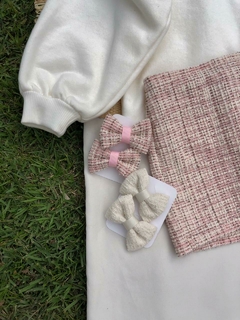 Short-saia Tweed - Rosa Antigo - loja online
