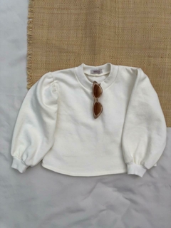 Blusa Sofia - Off White - Bella Bordô Kids