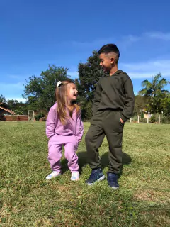 Conjunto Moletom Lilás - comprar online