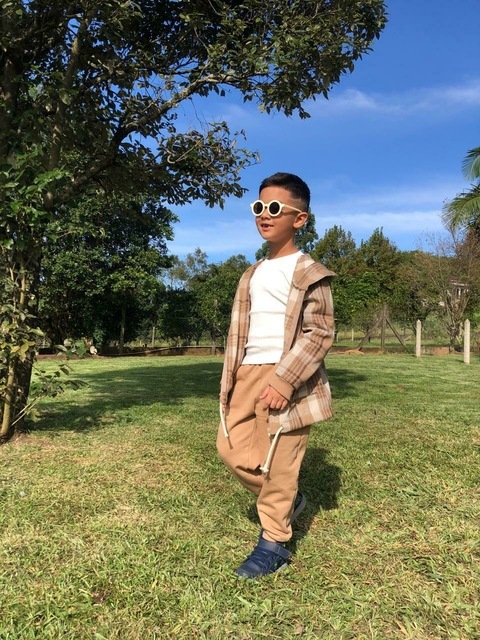 Casaco Cris - Xadrez